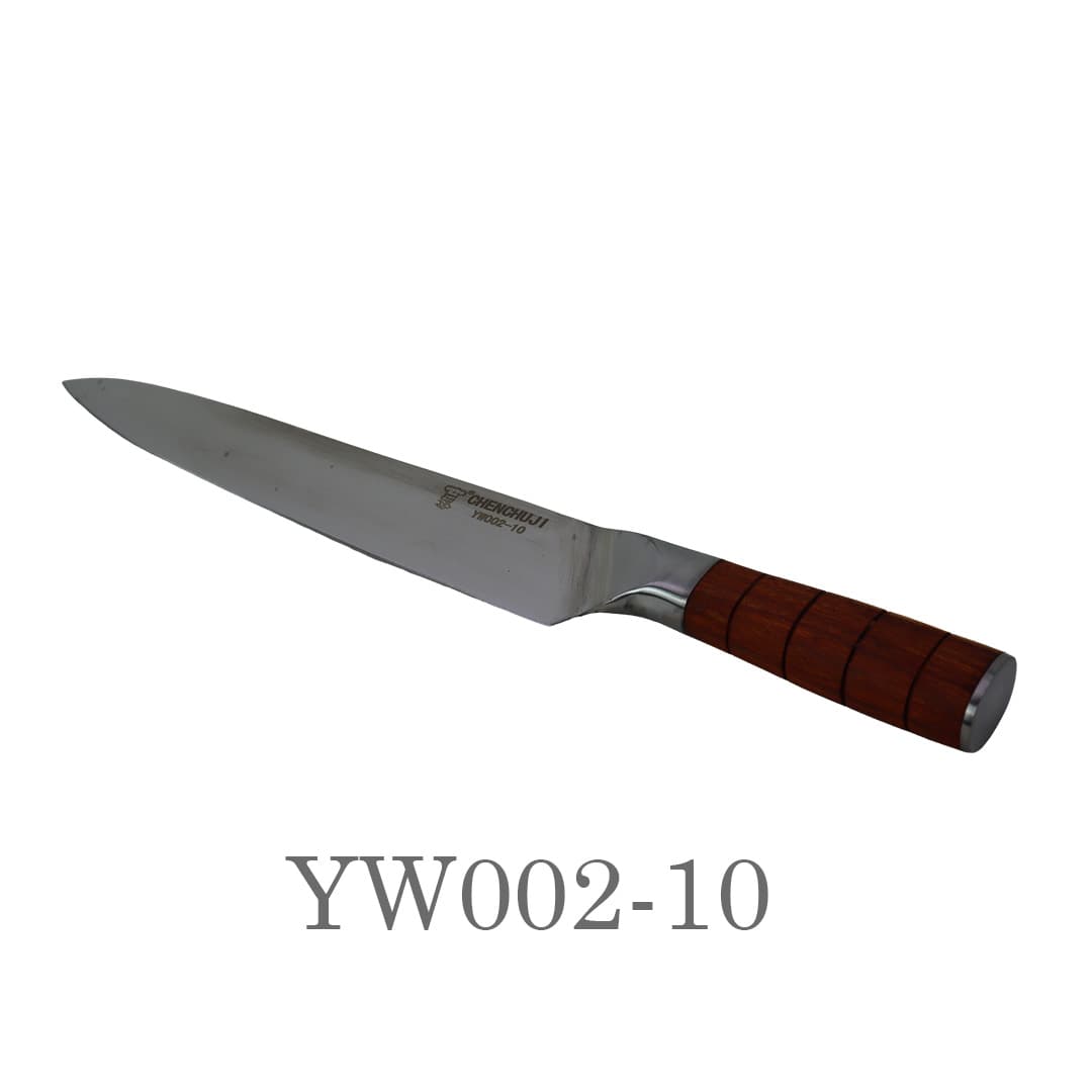 15" Wooden Handle Chef Knife YW002-10(১৫" কাঠের হাতল শেফ নাইফ (YW002-10)