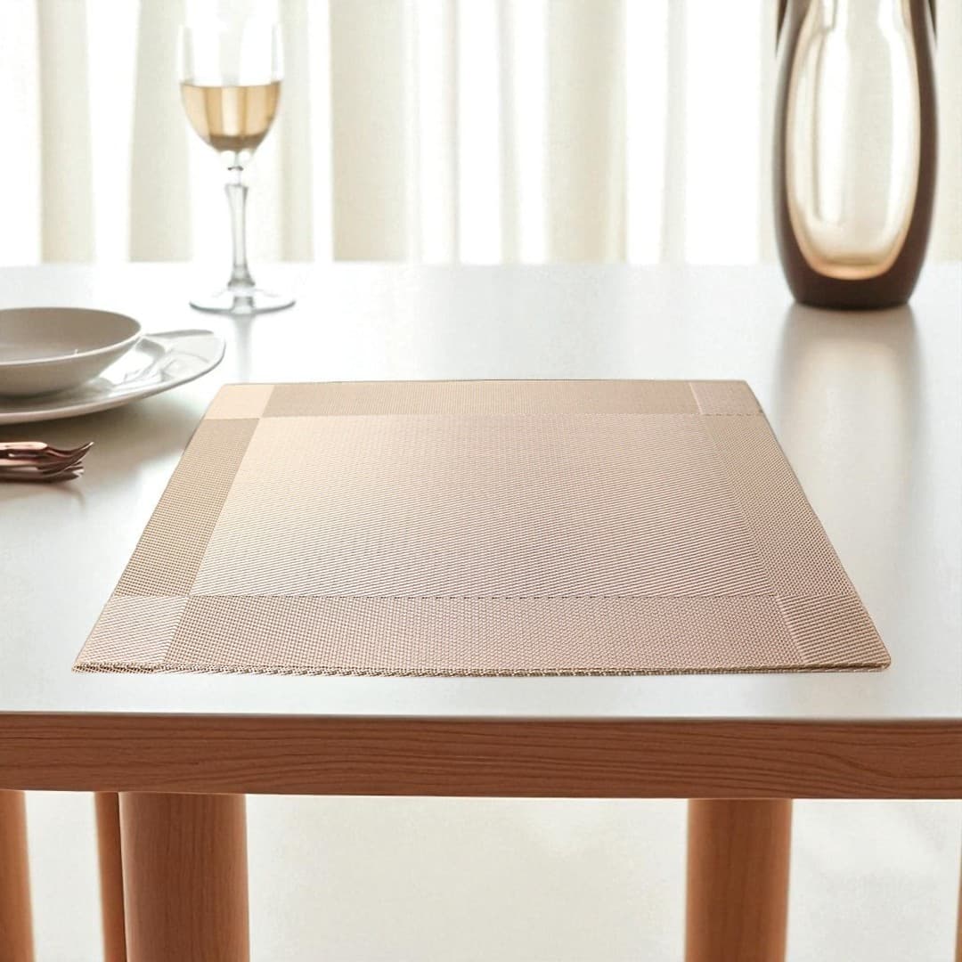 Champagne Placemat/Table Mat 6pcs Set(শ্যাম্পেন প্লেসম্যাট/টেবিল ম্যাট ৬ পিস সেট)