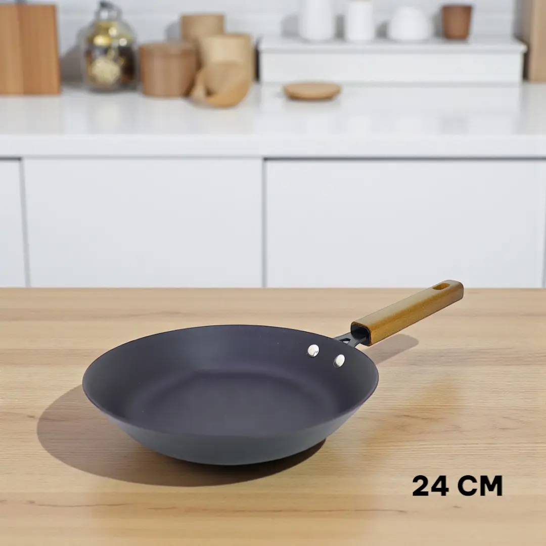 24cm Fry Pan Refined Iron → ২৪ সেমি ফ্রাই প্যান রিফাইন্ড আয়রন