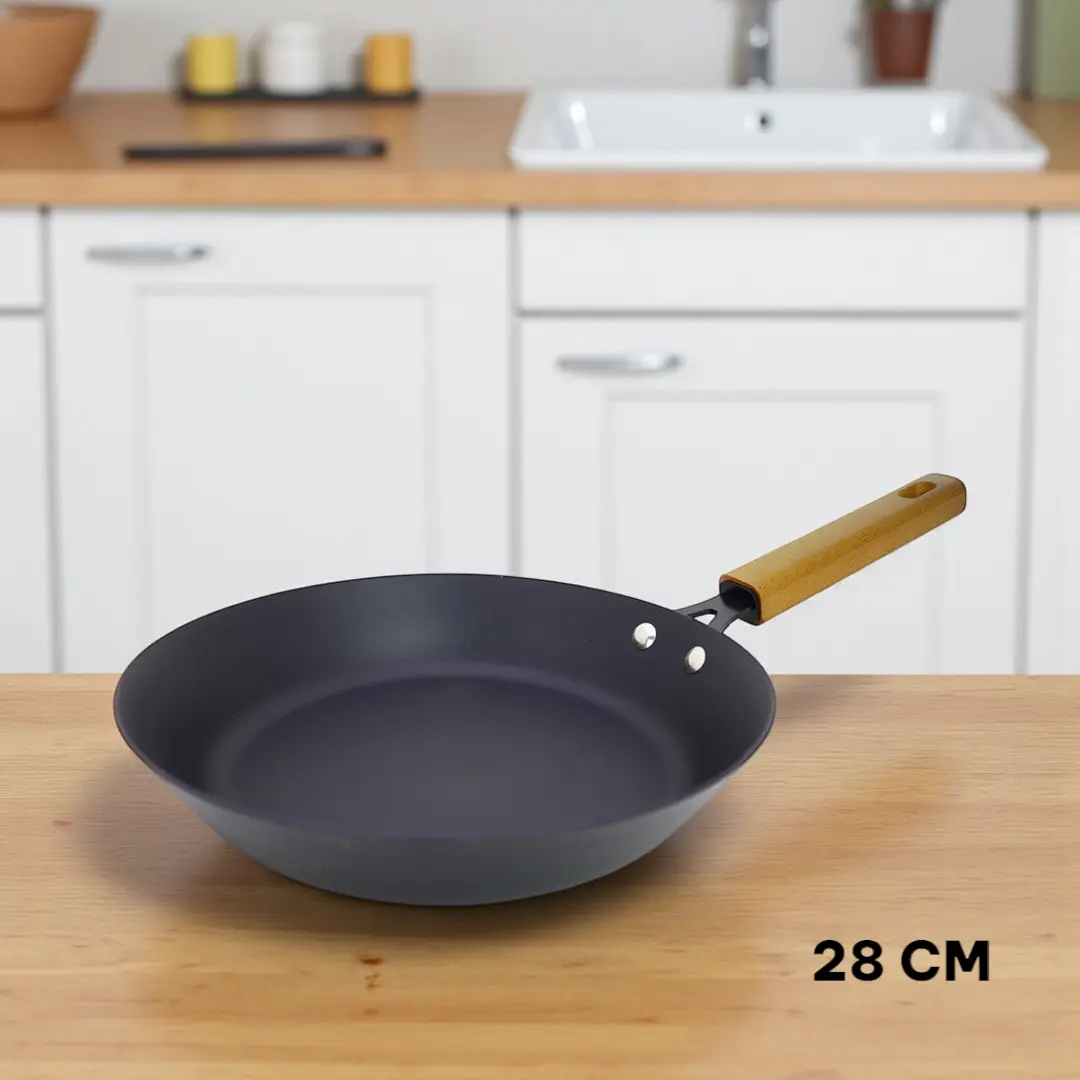 28cm Fry Pan Refined Iron → 28সেমি ফ্রাই প্যান রিফাইন্ড আয়রন