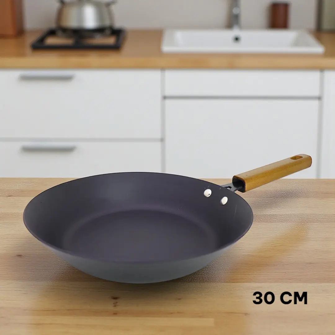 30cm Fry Pan Refined Iron → 30 সেমি ফ্রাই প্যান রিফাইন্ড আয়রন